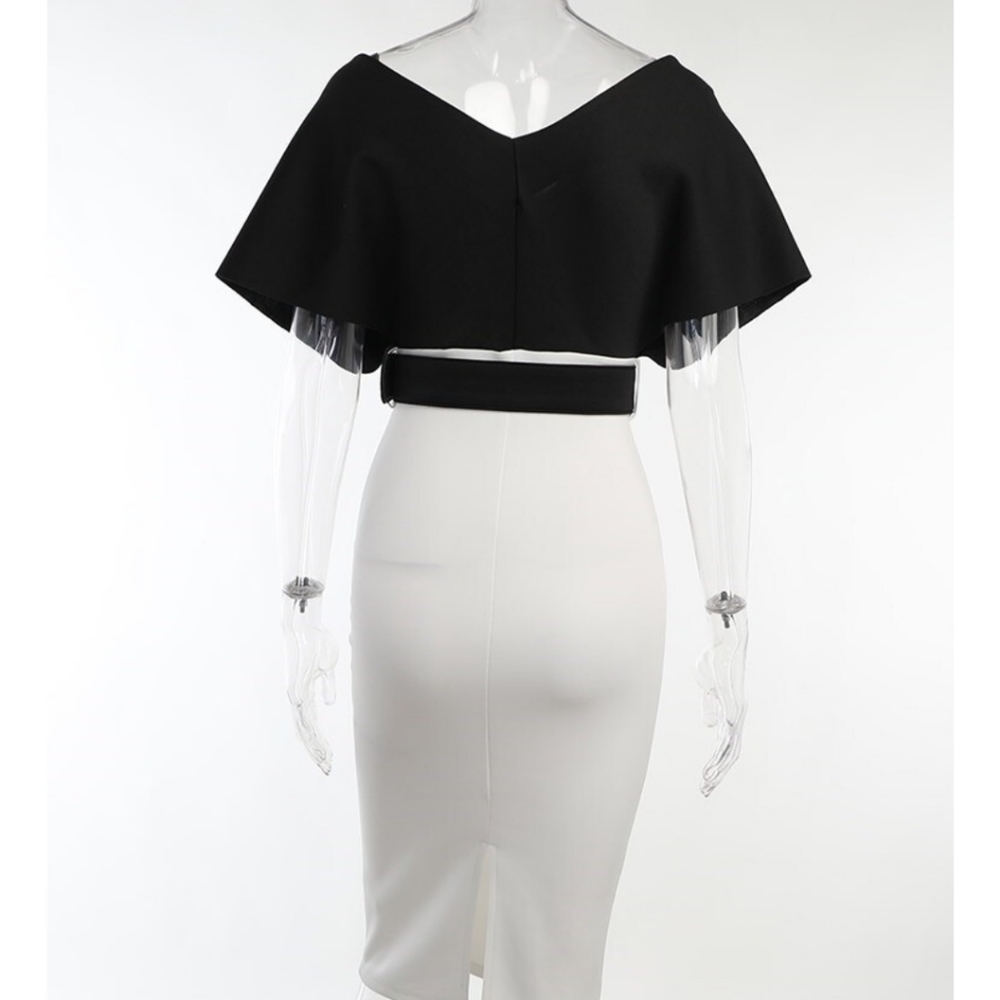 Fashion 2 color midi Dress new size S, M, L, XL, XXL Available Strech Material. - Picture 5 of 15
